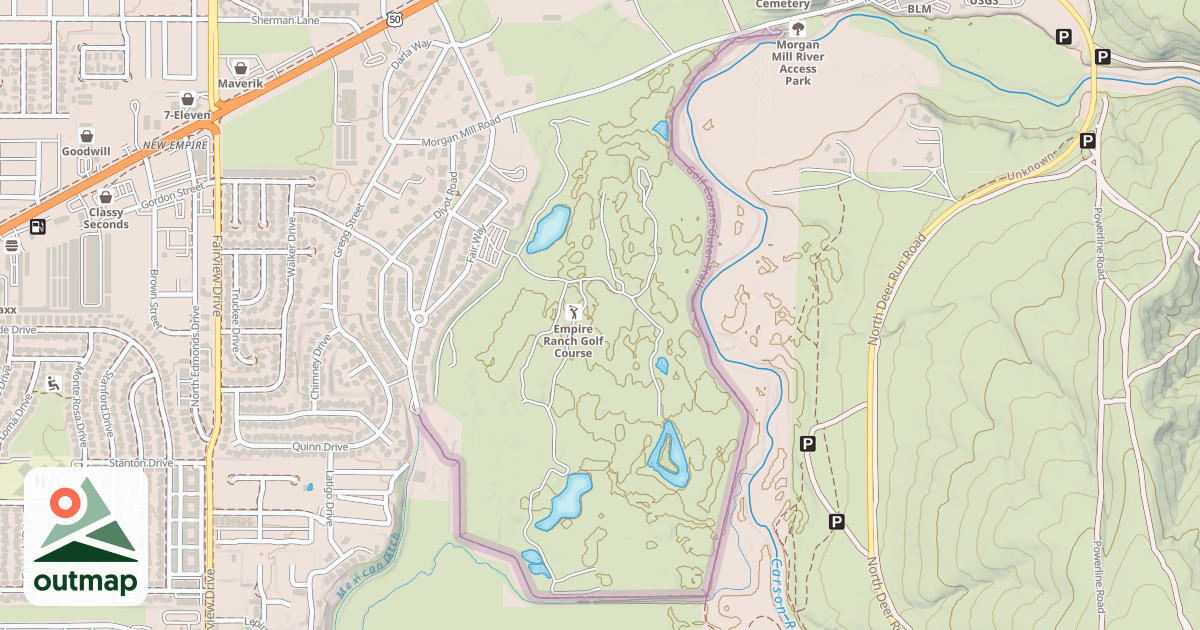 Map of Golf Course Outer Trail