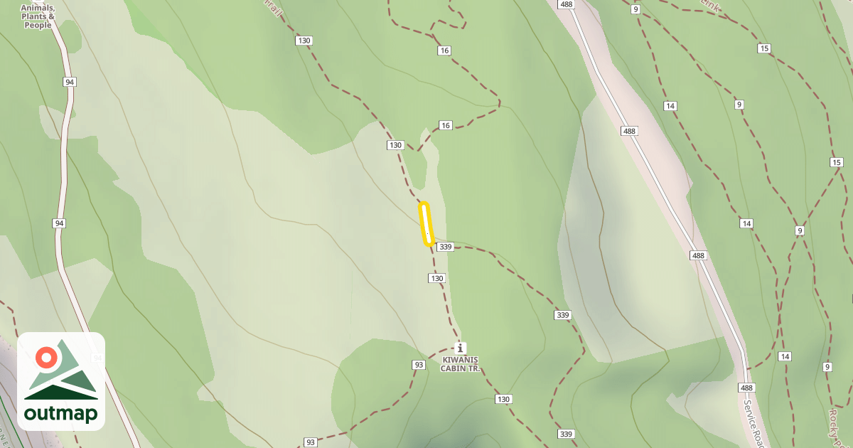 Map of South Crest Trail
