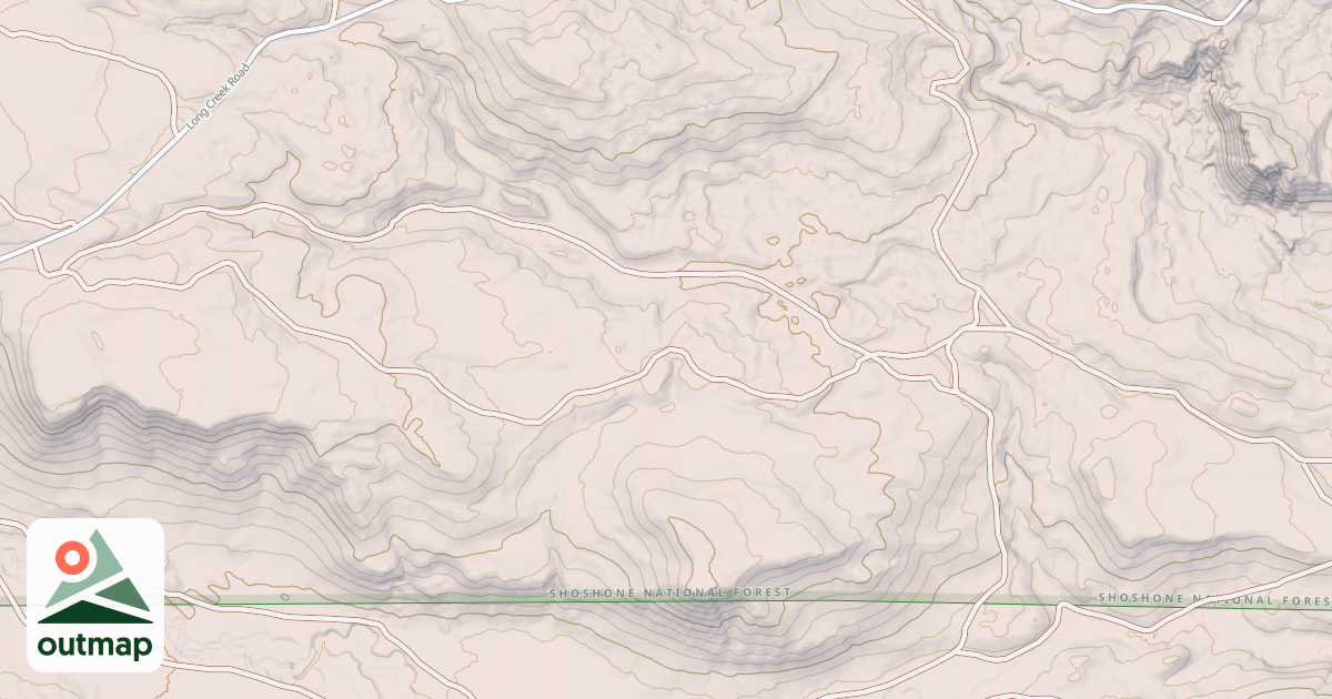 Map of EAST FORK LONG CREEK