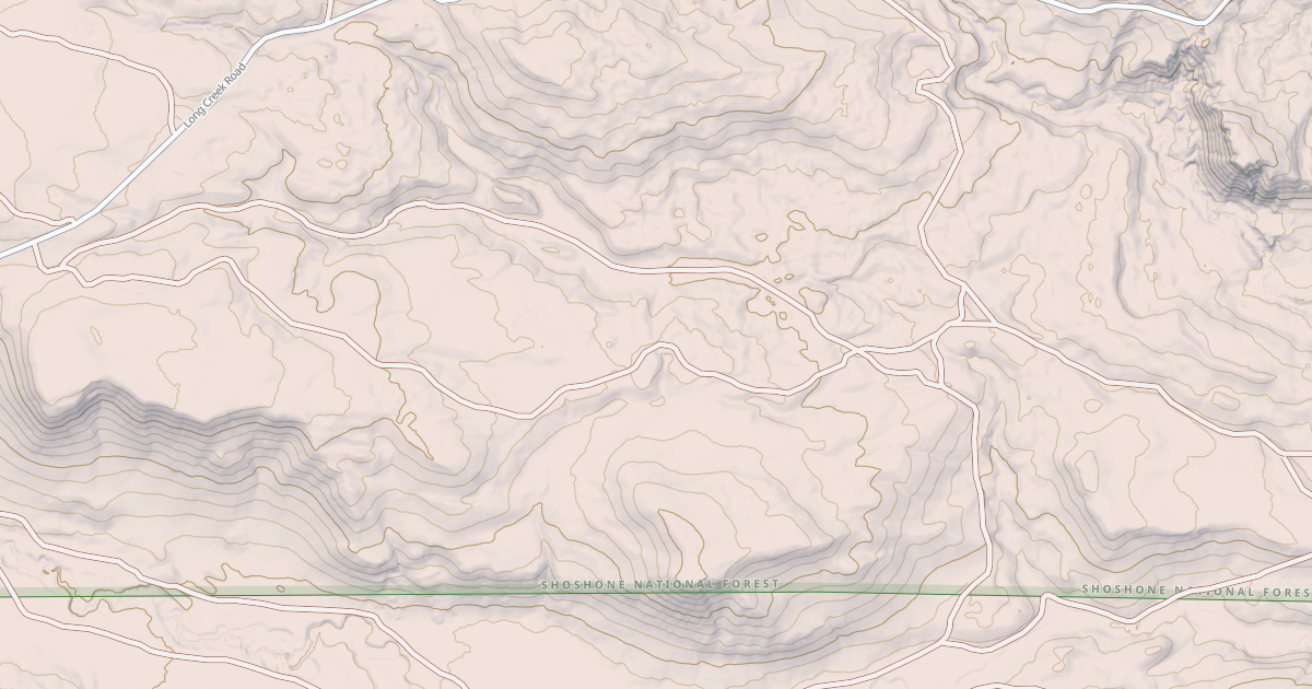Map preview of EAST FORK LONG CREEK