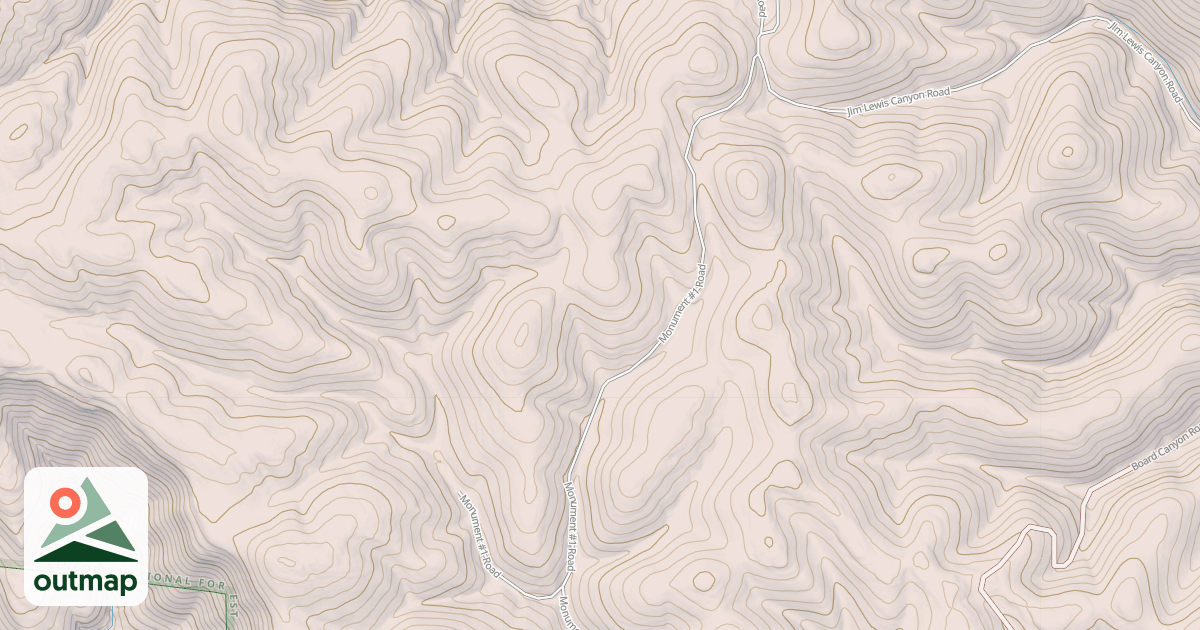 Map of MONUMENT #1