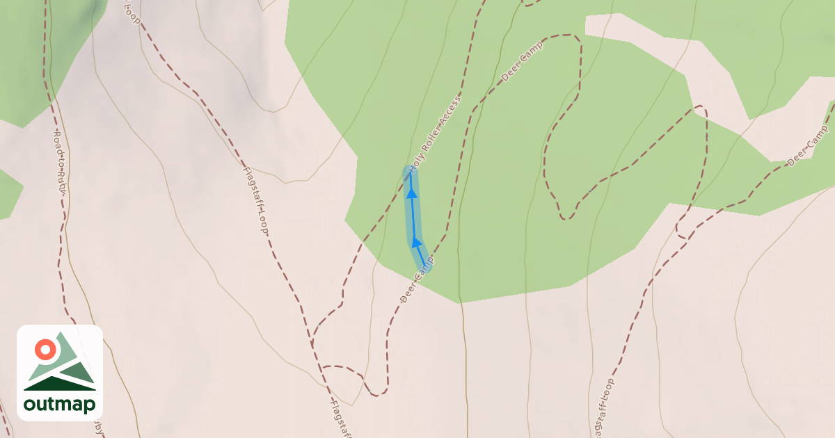 Map of Deer Camp Cutoff
