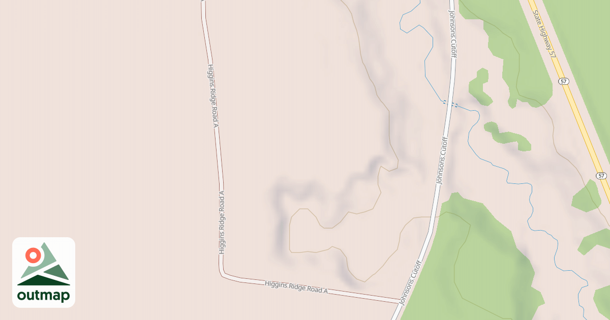 Map of HIGGINS RIDGE A