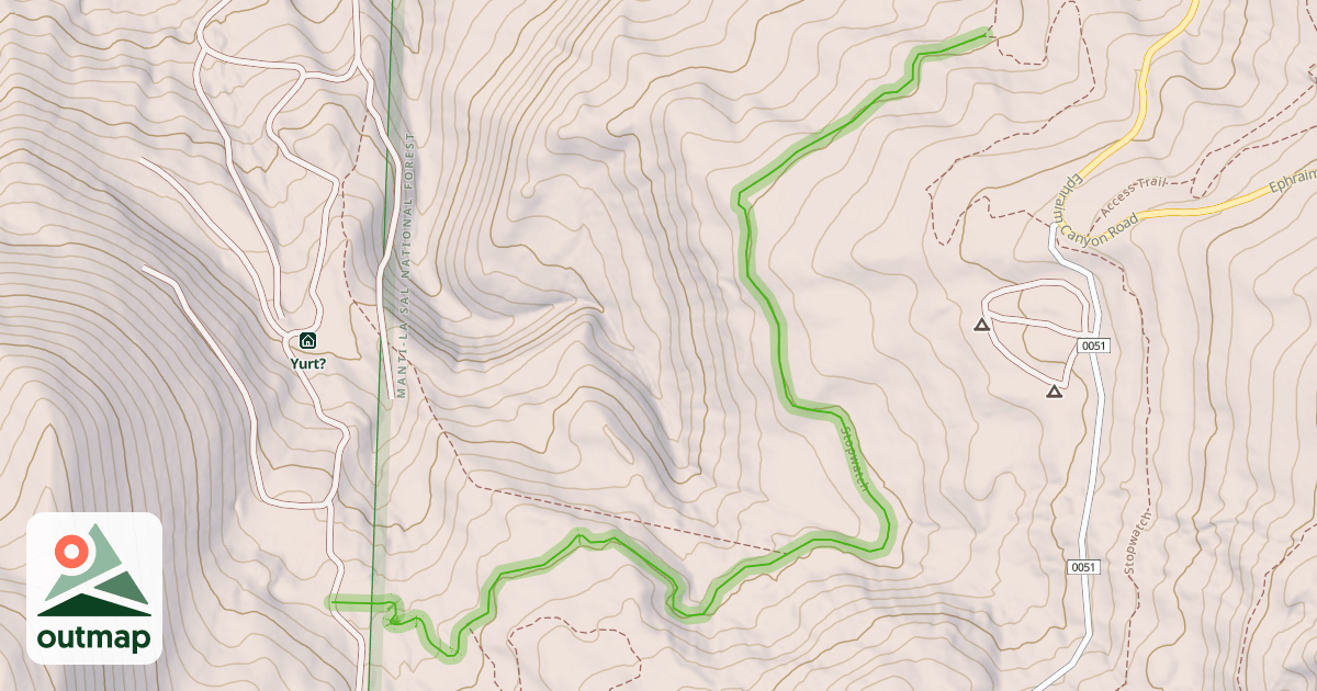 Map of Badger Run Trail