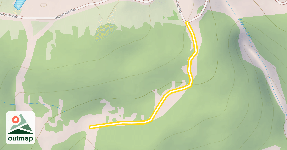 Map of Brothers Pass