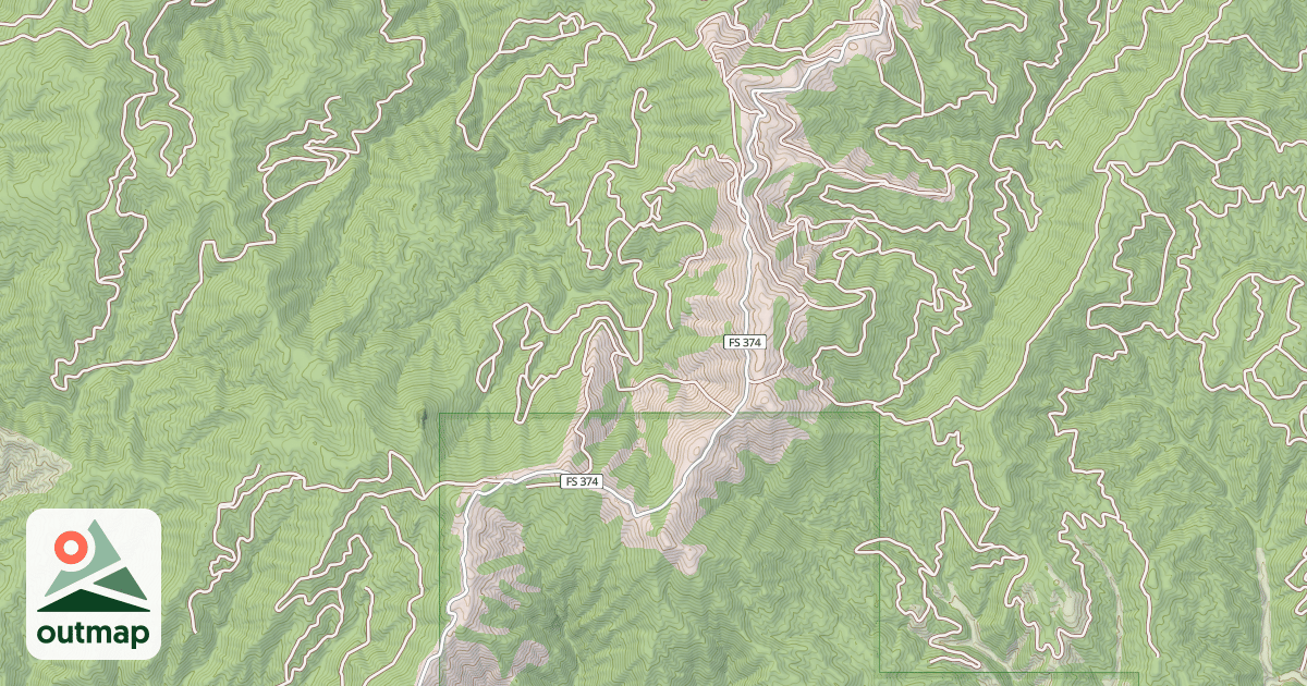 Map of HARRIS CREEK SUMMIT