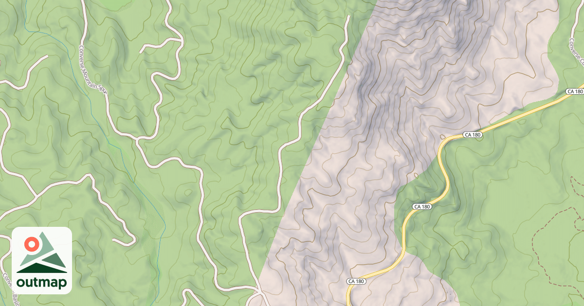 Map of CONVERSE RIDGE