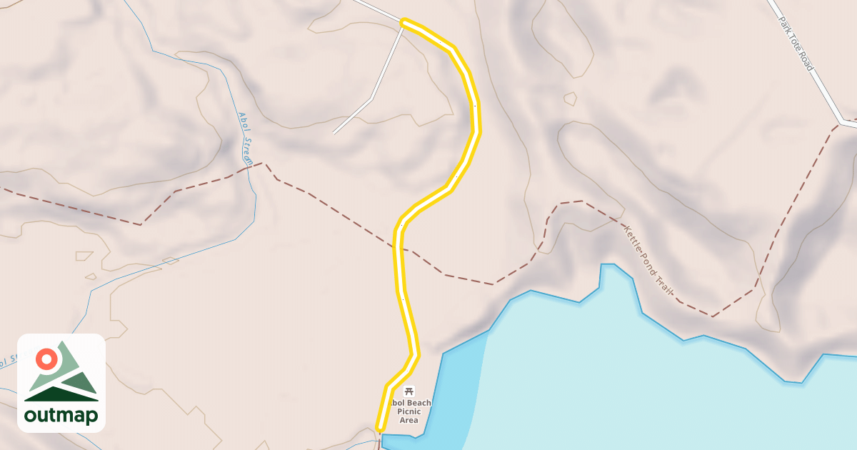 Map of Abol Beach Road