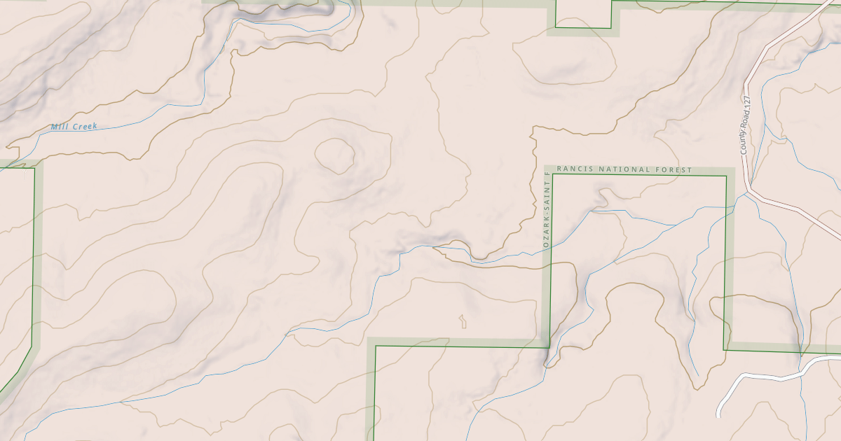 Map preview of USFS National Forest System Roads {95498535-C6CE-4E95-A64A-0FEAEBAEE265}