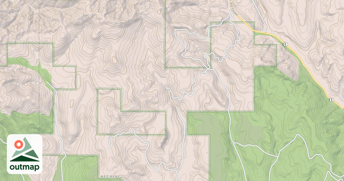 Map of BUTTERFIELD CREEK