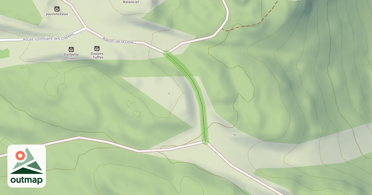 Map of Balcon de la Dôle