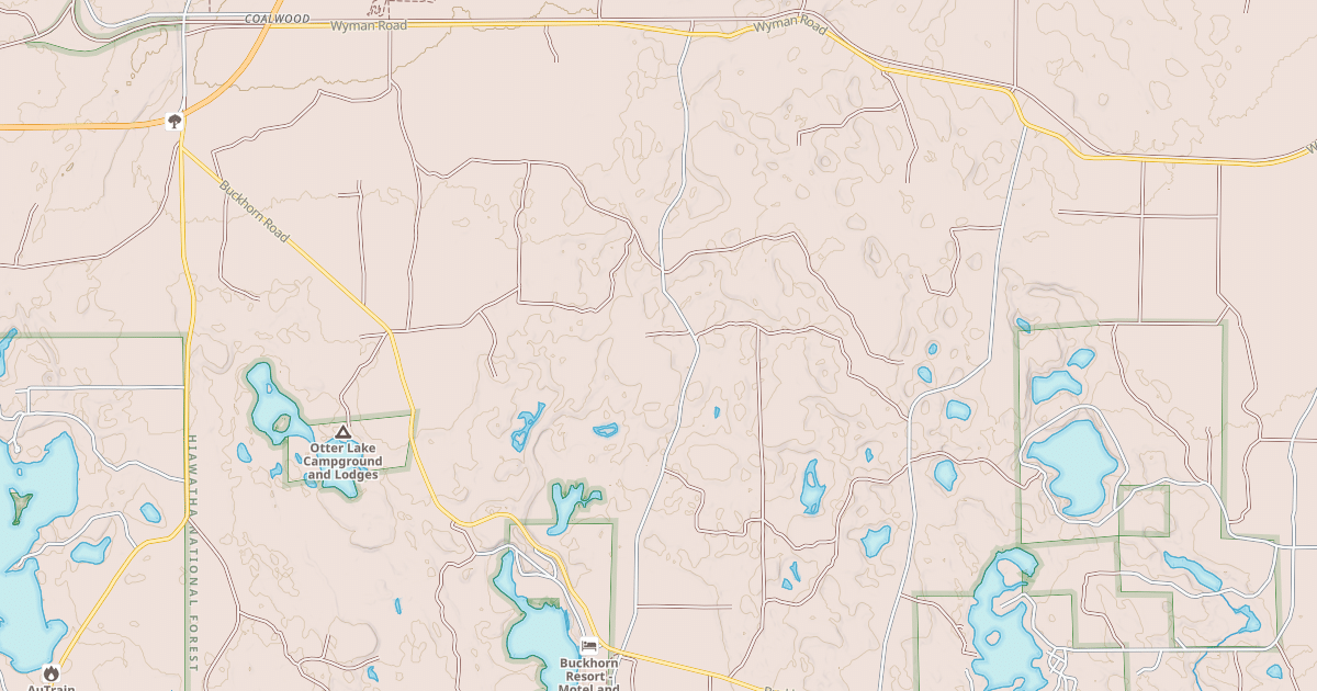 Map preview of HOVEY LAKE