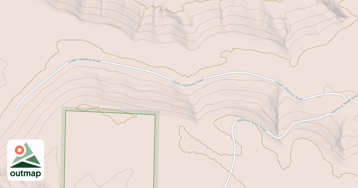 Map of LOWER VALENTINE RIDGE