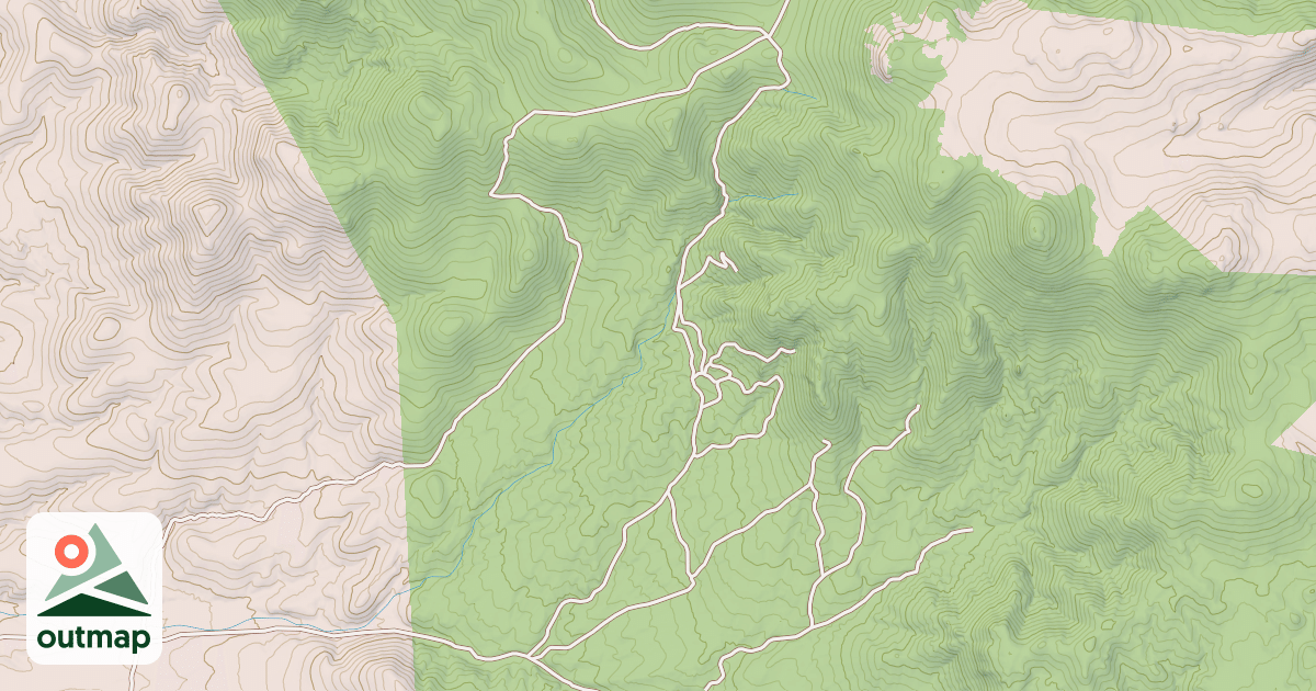 Map of COWBOY MINE ROAD