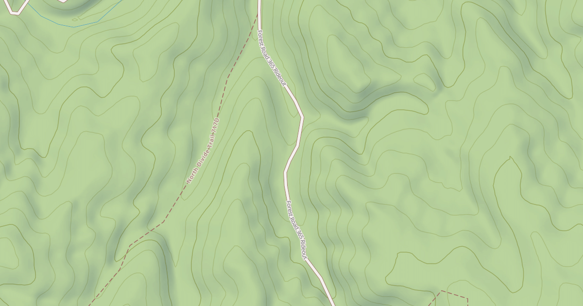 Map preview of West Creek Spur