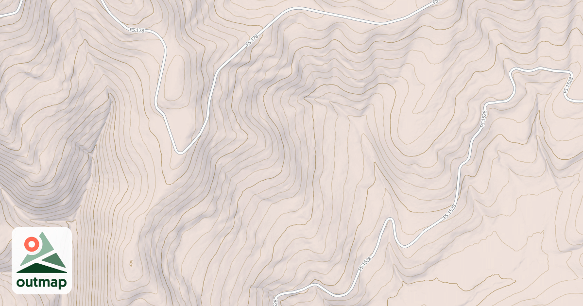 Map of USFS National Forest System Roads {38A74584-C4C4-46CD-A061-FD218B4D7109}