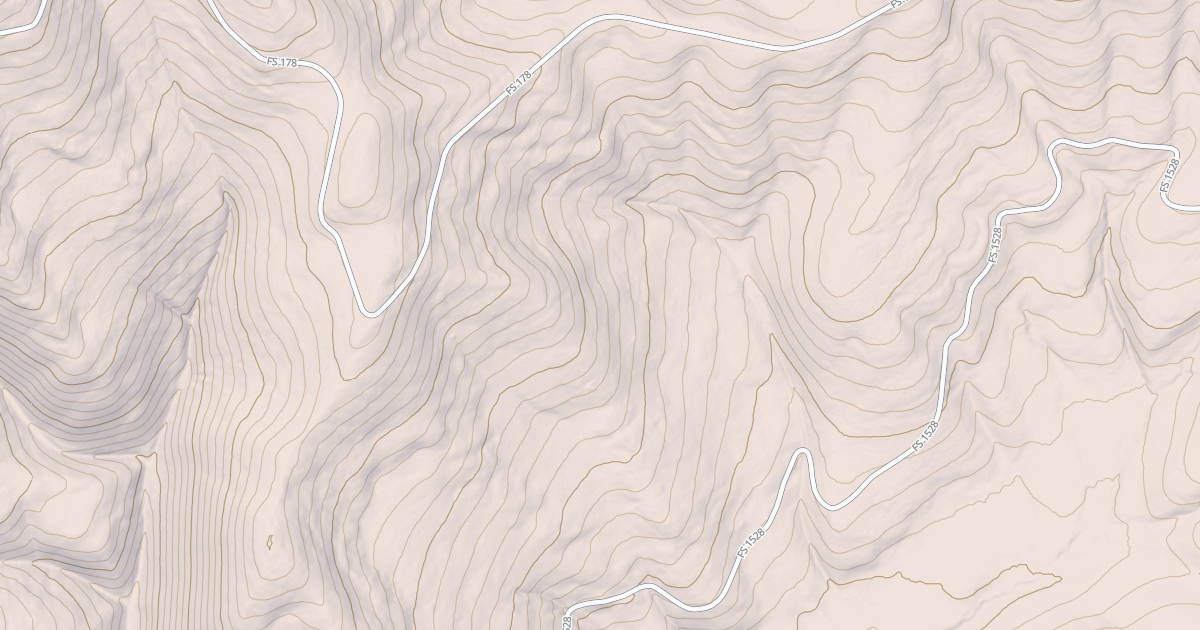 Map preview of USFS National Forest System Roads {38A74584-C4C4-46CD-A061-FD218B4D7109}