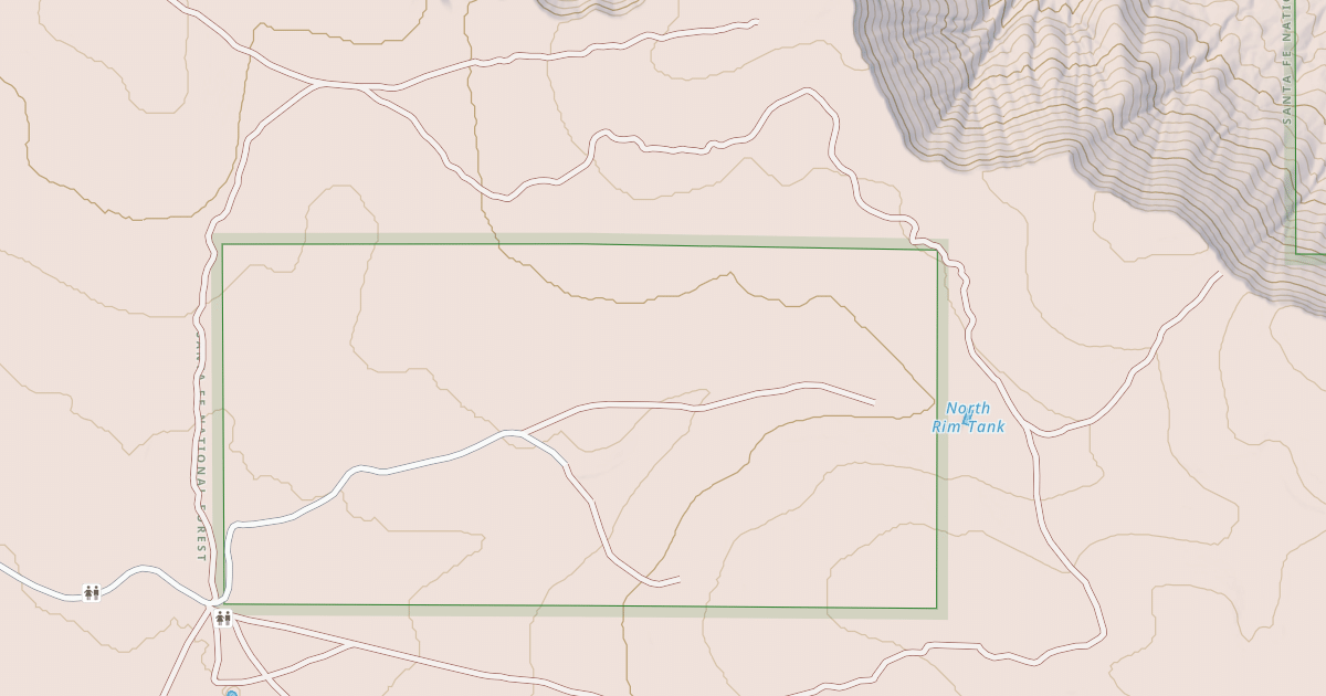 Map preview of USFS National Forest System Roads {1CC0500F-0D7B-4E8C-8DA1-8A34E3FE3ECF}