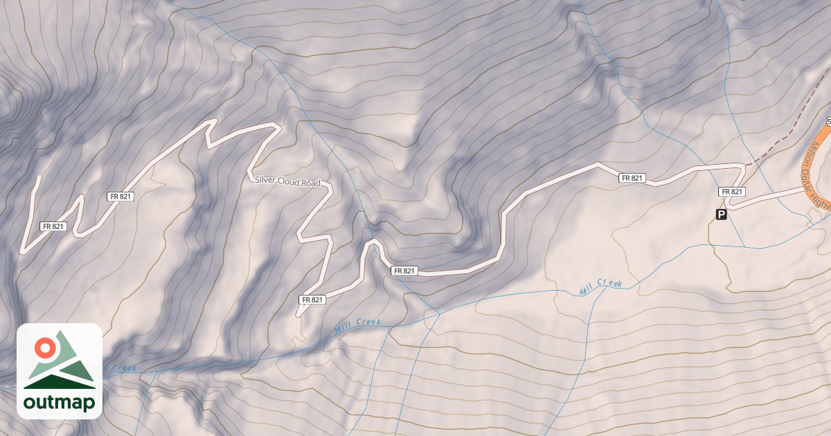 Map of SILVER CLOUD