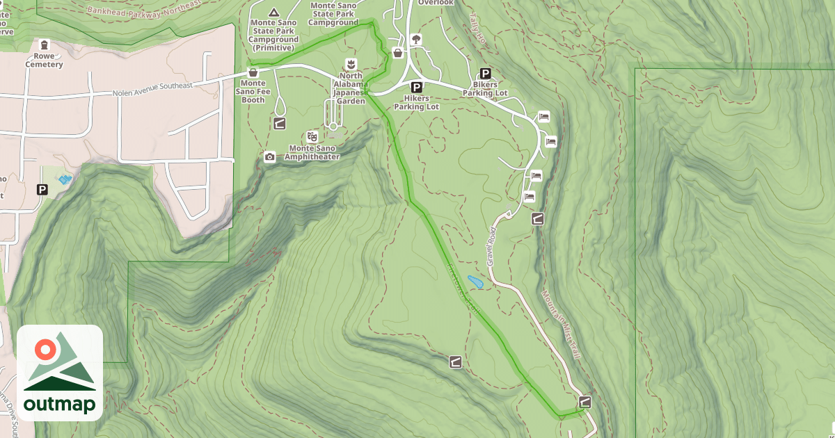 Map of Firetower Trail