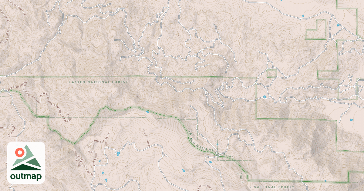 Map of DIAMOND MTN