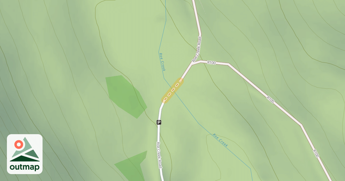 Map of Roe Creek Road