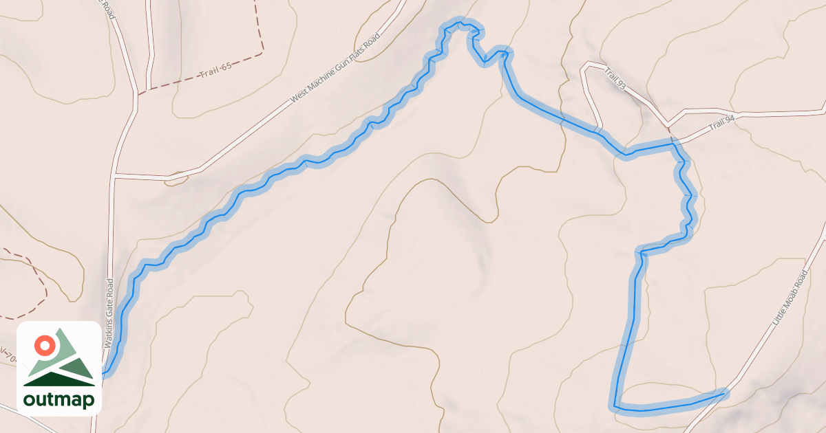 Map of Trail 91