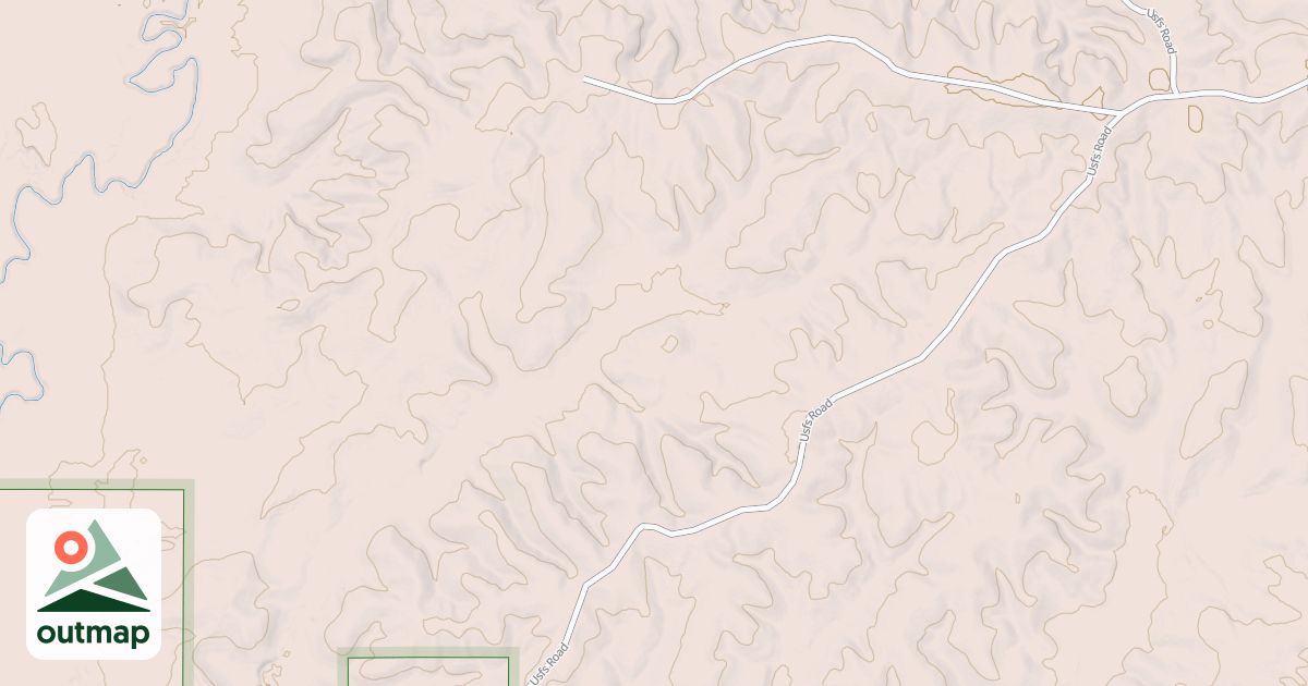 Map of USFS Motor Vehicle Use Map Roads {2B3BEBE9-7AF3-4756-A640-B2C79275E02D}