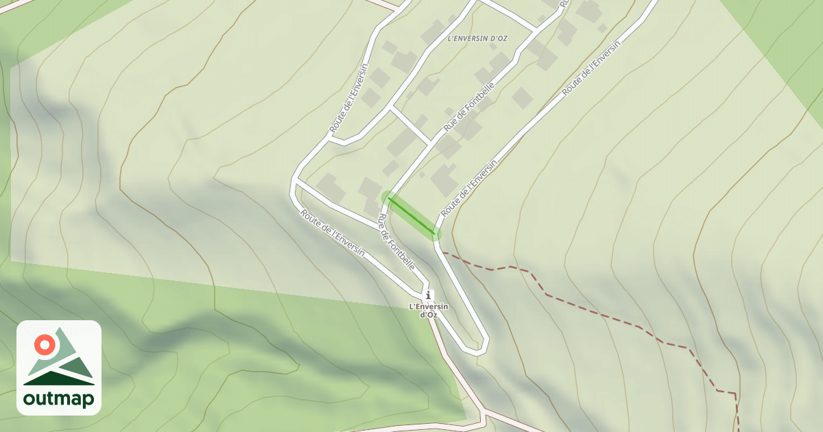 Map of Sentier du Plan du Cerf et de l'Enversin