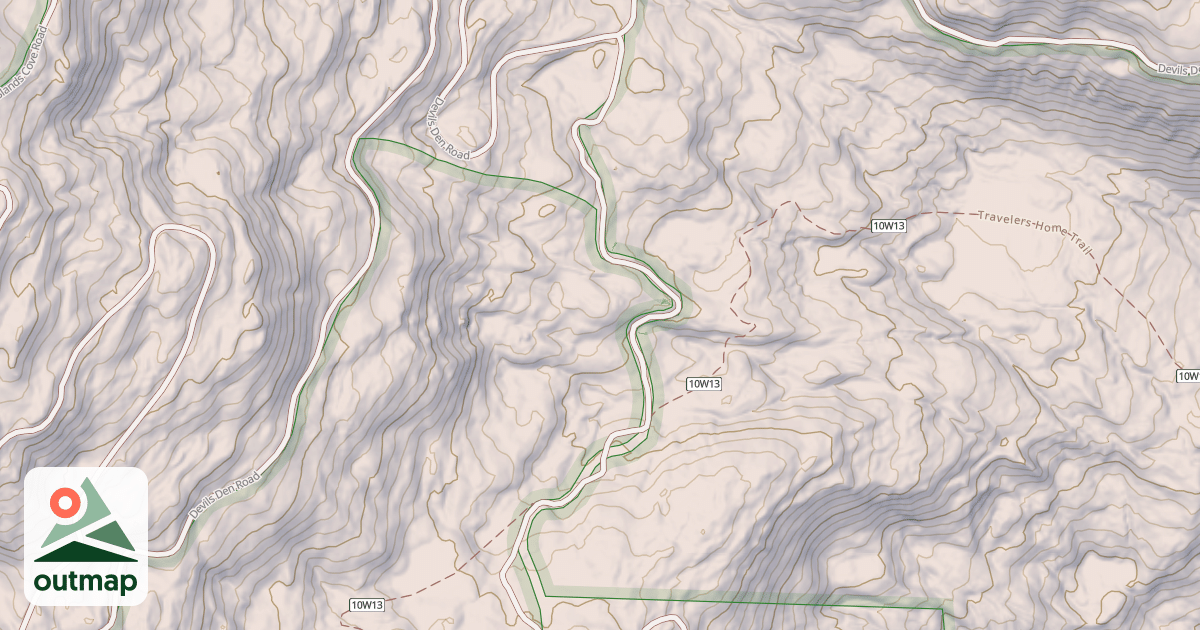 Map of DEVILS SPUR
