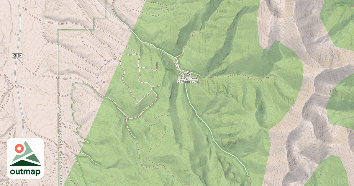 Map of BERRY CREEK