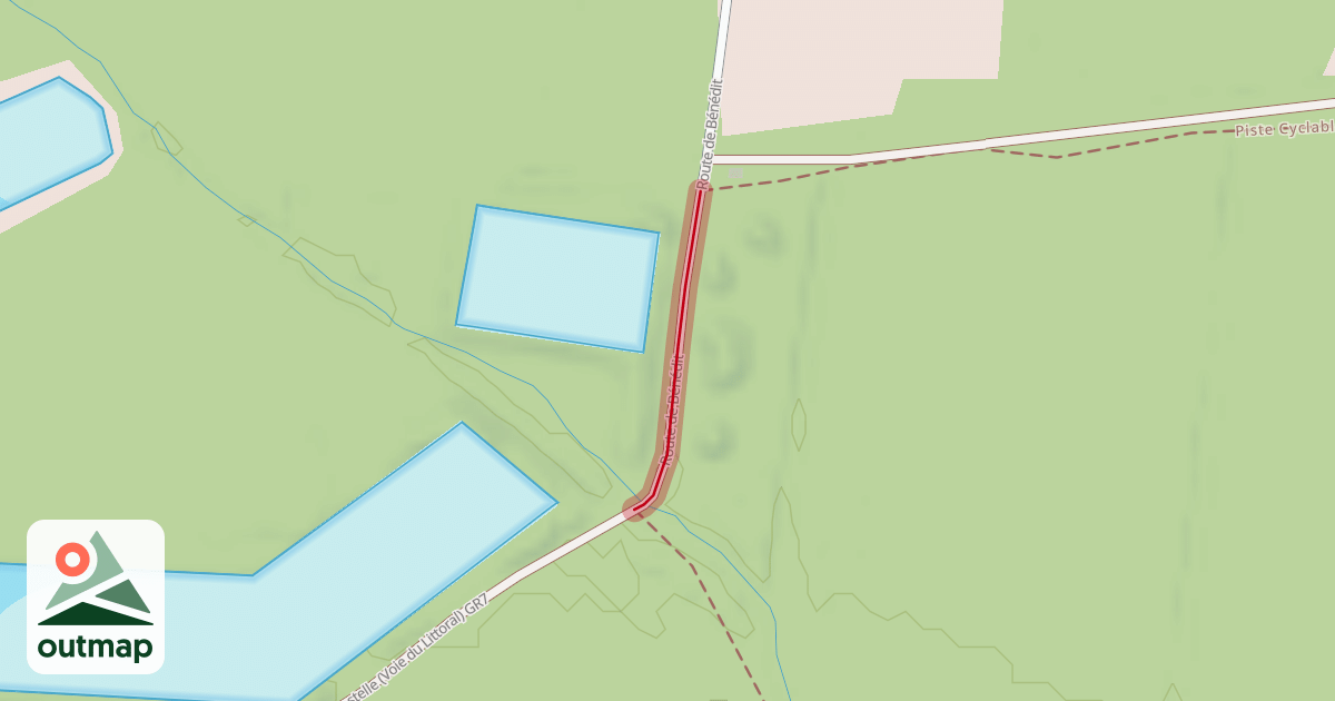 Map of Route de Bénédit