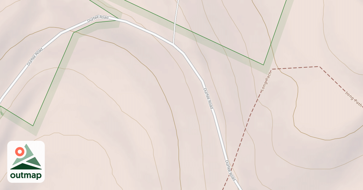 Map of Durfee Road Snowmobile Trail