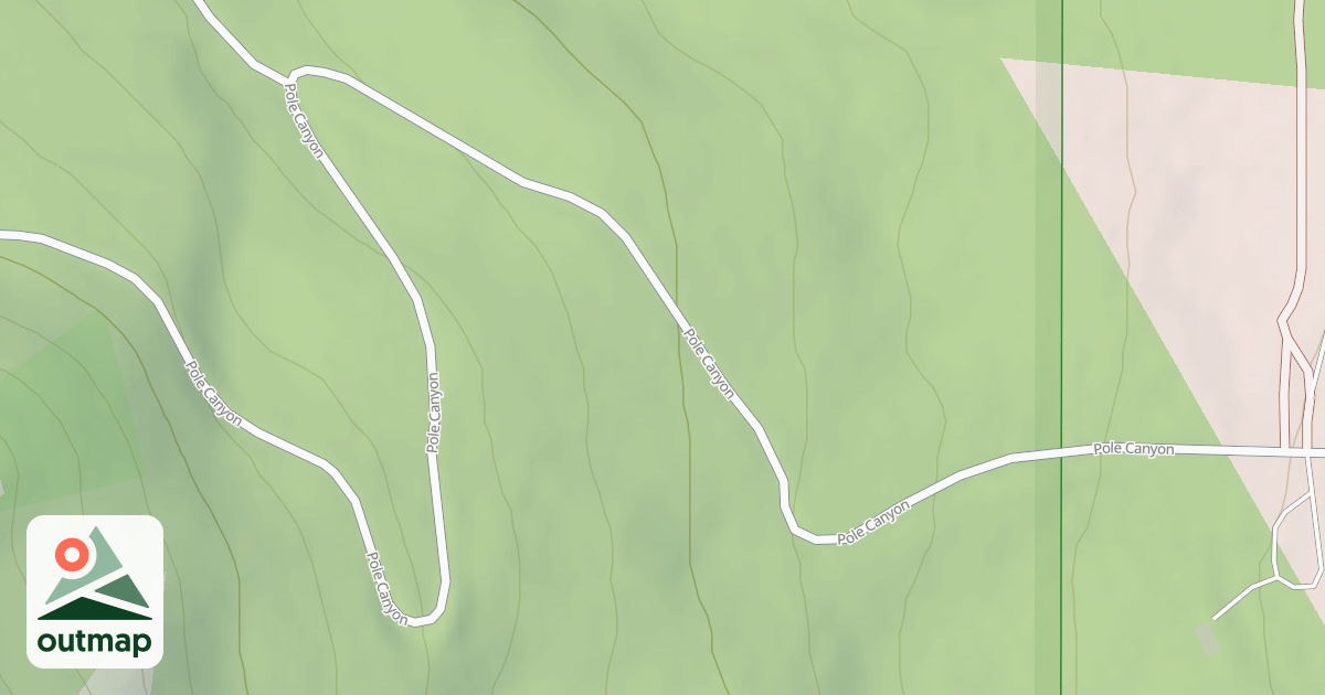 Map of POLE CANYON