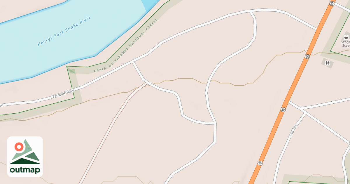 Map of FLAT ROCK CG LOOP A