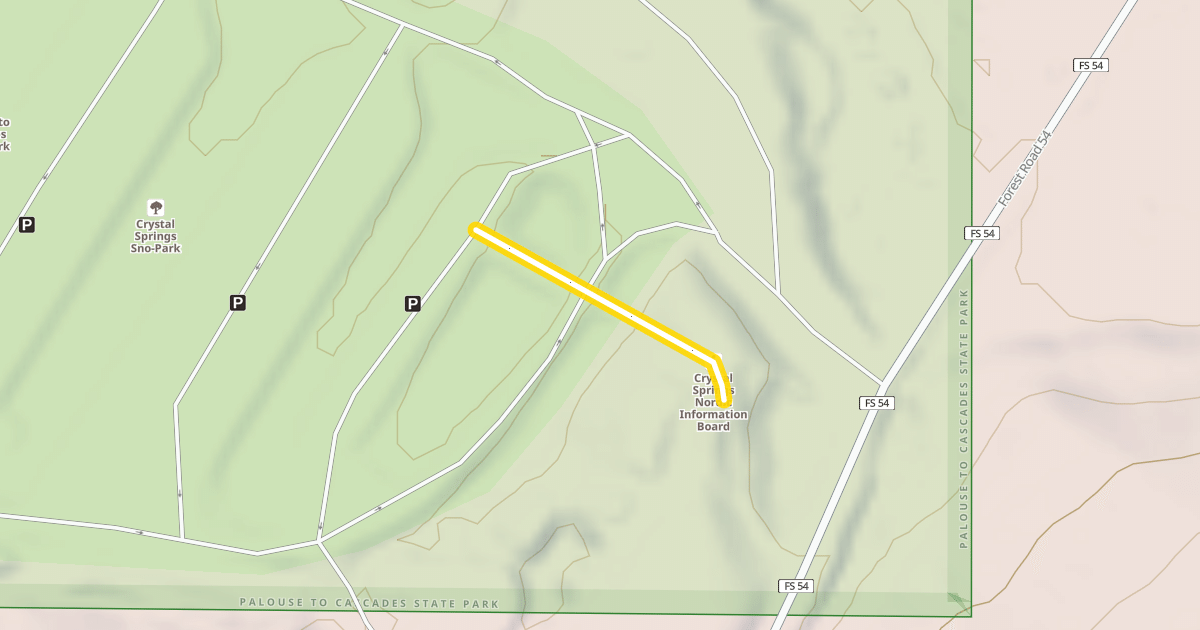 Map preview of Skier's exit