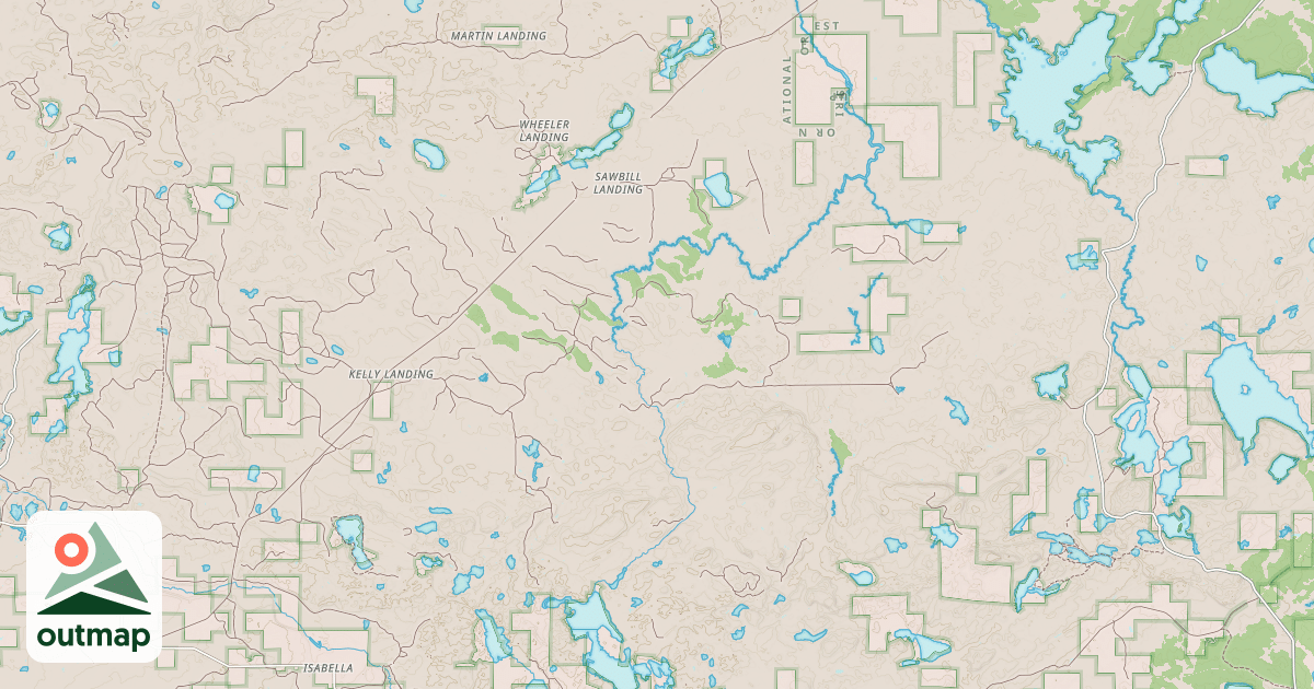 Map of DUMBBELL RIVER