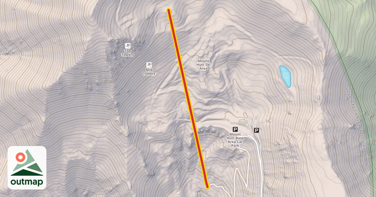 Map of Towers Triple Chair