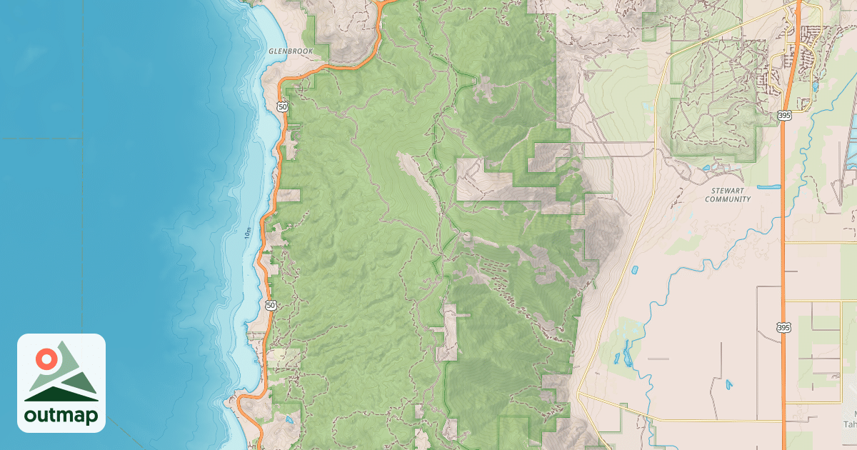 Map of GENOA PEAK ROAD