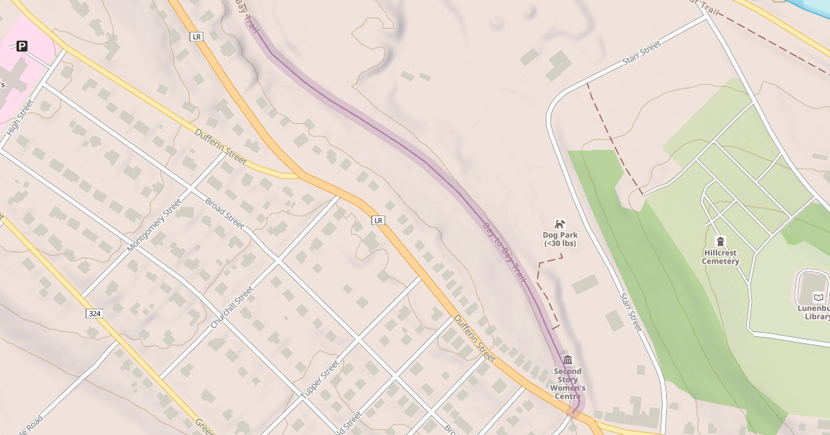 Map preview of Bay to Bay Trail