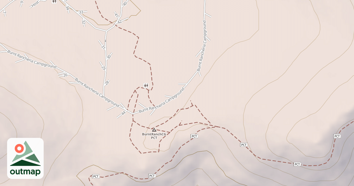 Map of BURNT RANCHERIA CG D