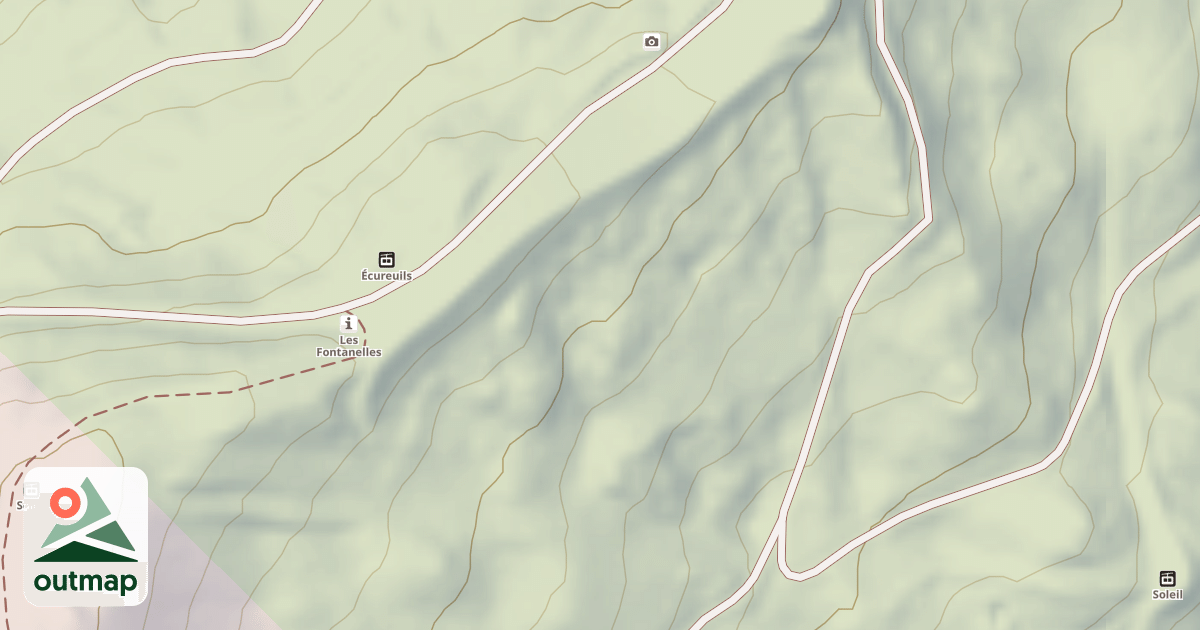 Map of snow park