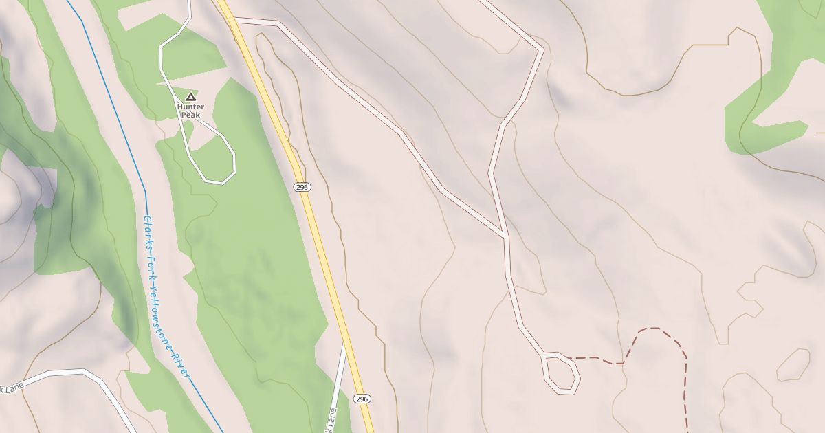 Map preview of CLARKS FORK CANYON TH