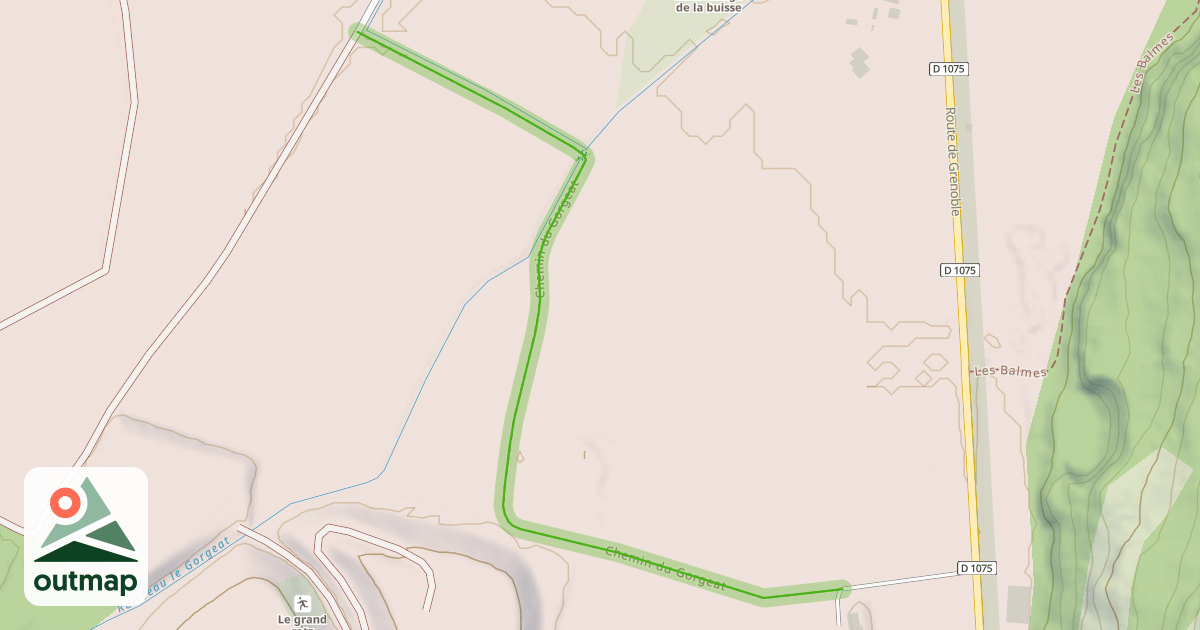 Map of Chemin du Gorgeat