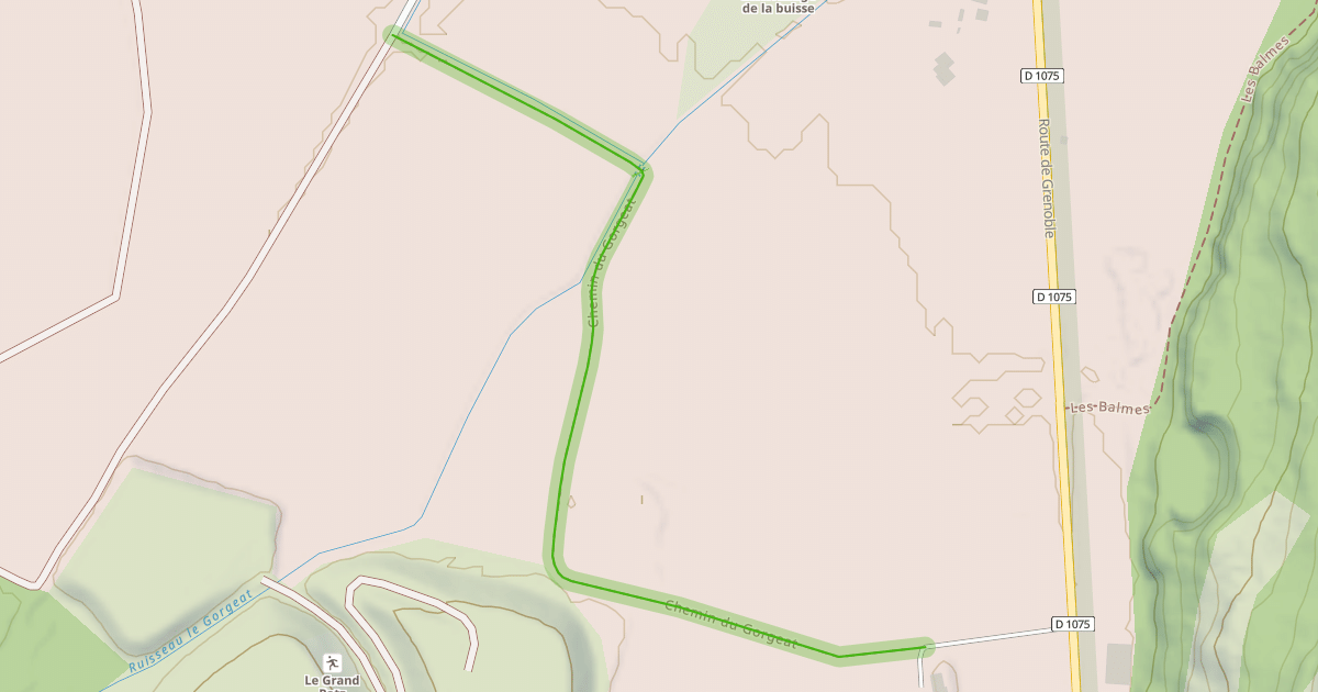 Map preview of Chemin du Gorgeat