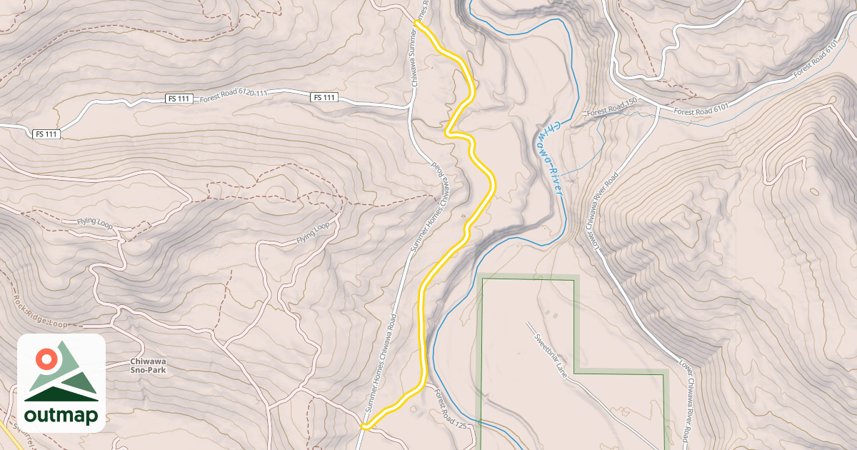 Map of Forest Road 120