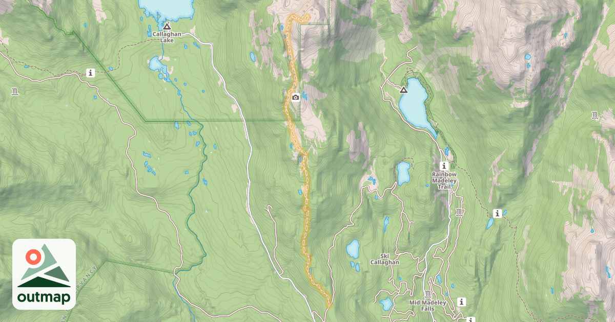 Map of Telemagique Ridge Route