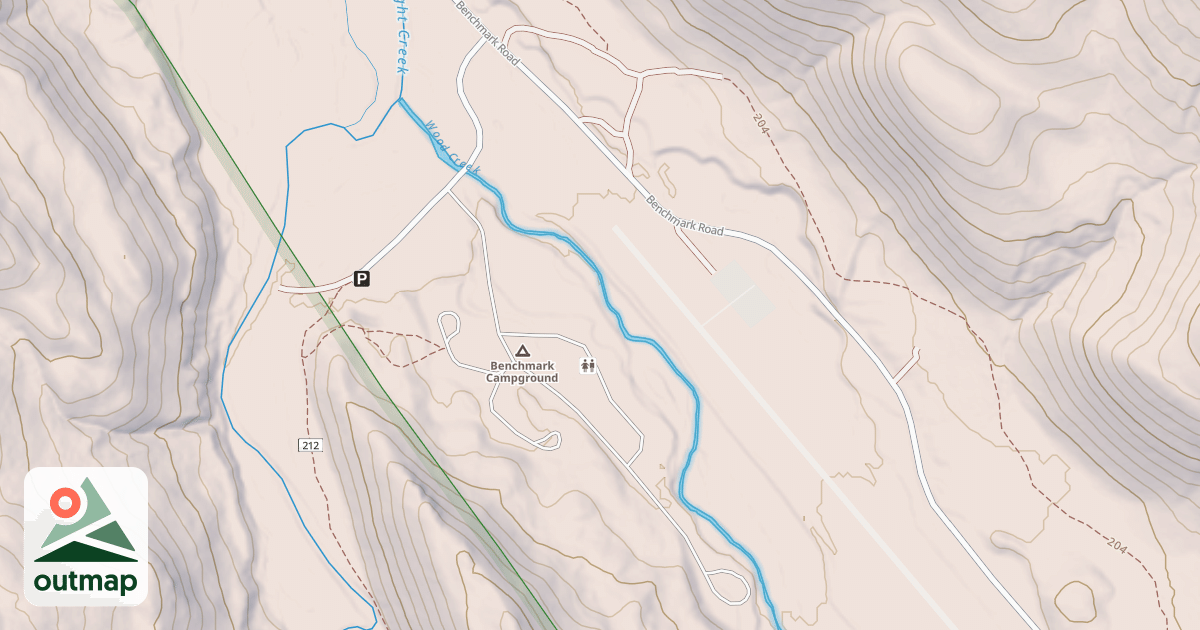 Map of BENCHMARK RECREATION AREA
