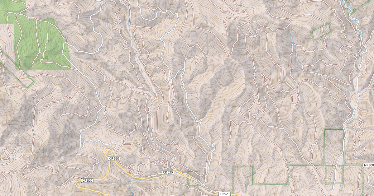 Map preview of USFS National Forest System Roads {3A21F545-C1F3-4280-B747-CB554706B227}