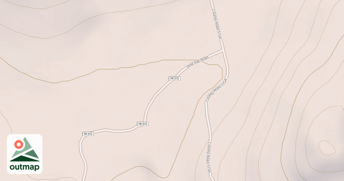 Map of PINE FLAT